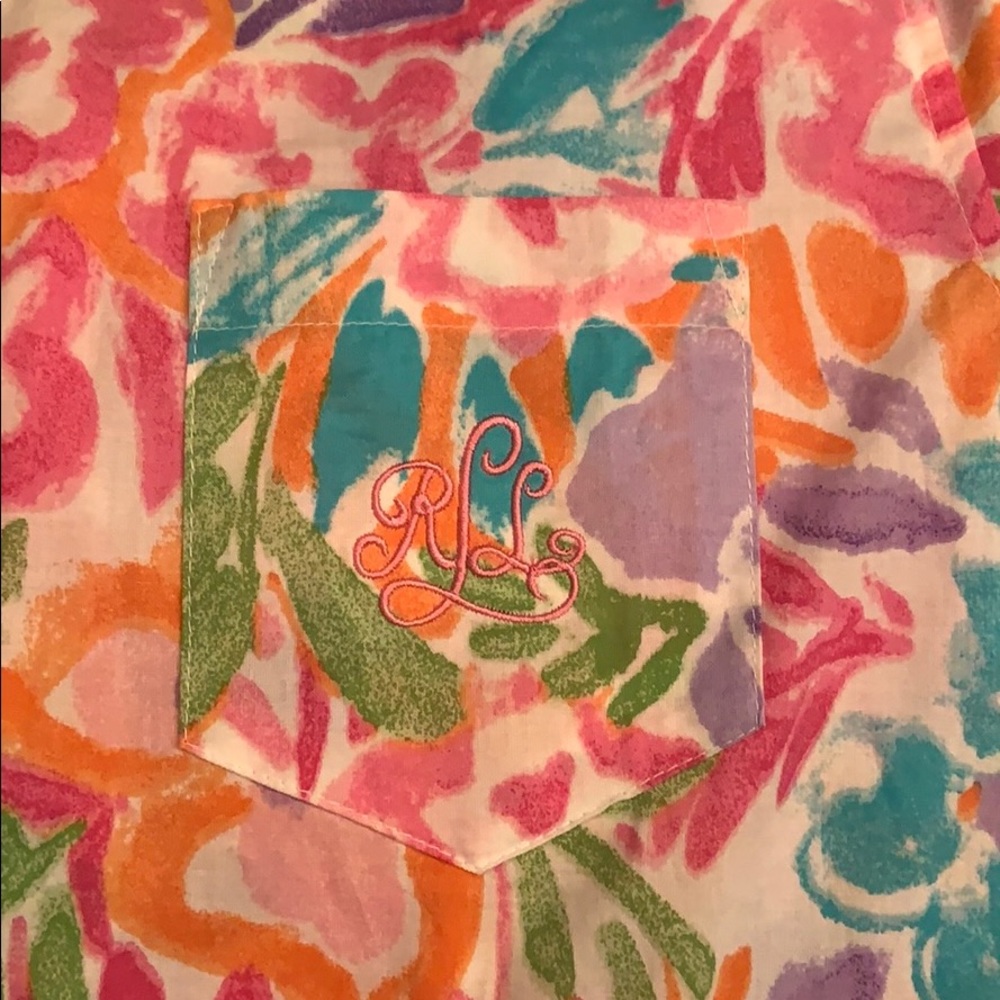 Lauren Ralph Lauren Water Colour Top Size Small - Picture 5 of 5